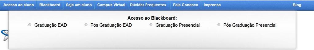 br/) ou através da página de acesso rápido ao Blackboard (http://www.cruzeirodosul.edu.br/bb).