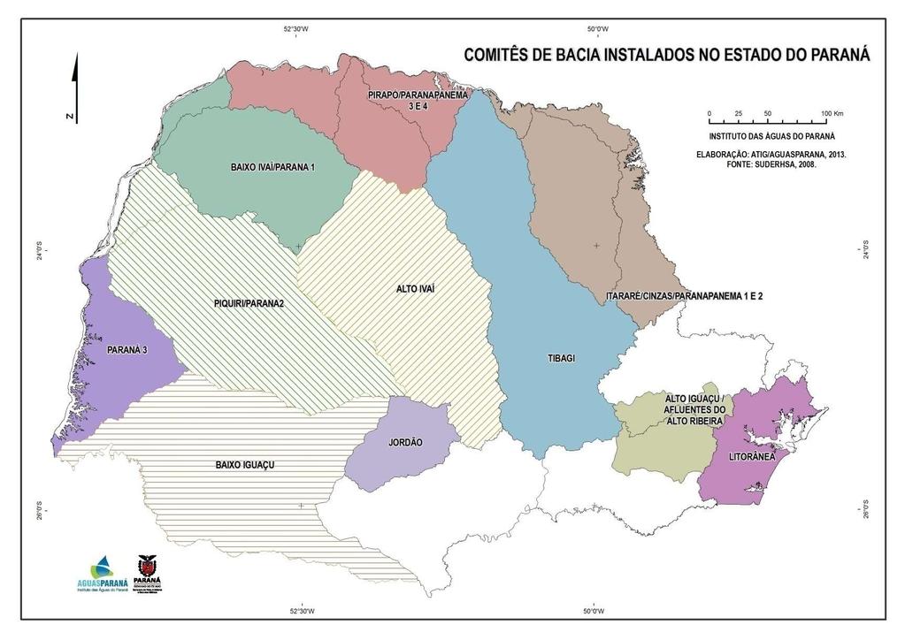 COMITÊS DE BACIA HIDROGRÁFICA COMPOSIÇÃO DE COMITÊS DE BACIA HIDROGRÁFICA (Min. 10 e máx.