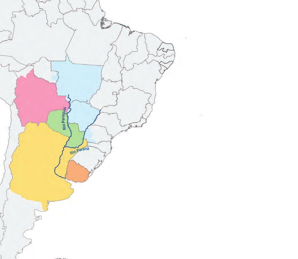 eixo mercado Bolívia Paraguai Brasil O estudo do Eixo Mercado contemplou a elaboração de diagnósticos e análises sobre a Hidrovia Paraguai-Paraná abrangendo aspectos referentes a: movimentação de