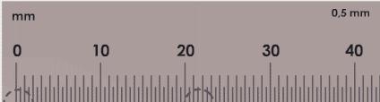 SUPERINTENDÊNCIA DE TRENS URBANOS DO RECIFE STU/REC METROREC CONHECIMENTOS ESPECÍFICOS As medidas indicadas pelas setas A e B na escala abaixo valem respectivamente: A A) A = 0,2 mm e B = 2,25 mm.