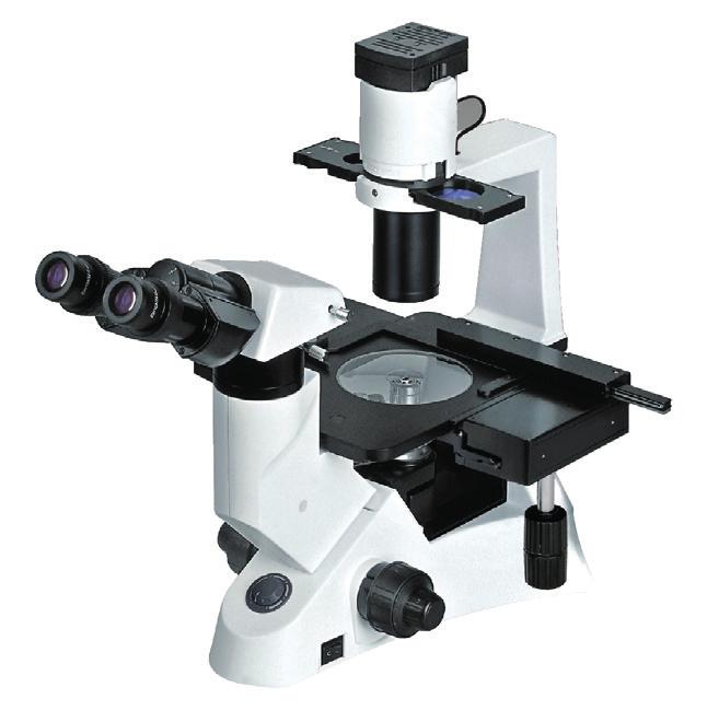 Microscópio Biológico Binocular Invertido Ótica Infinita e Contraste de Fases BIO-INVERT-BINO-CF-BI Os microscópios invertidos da Biofocus são equipados com