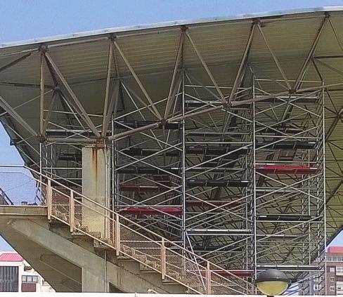 20 Construção de postos de abastecimento As Torres de Andaimes com Escadas são adequadas a trabalhos