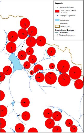 Porém têm menor disponibilidade hídrica quando comparadas com as regiões mais baixas da BASM, com áreas de drenagem à montante entre 1.000 e 7.