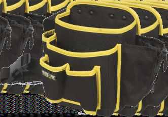 249 /amarelo WFA552 Cinto para ferramentas multibolsos com diversas aberturas.