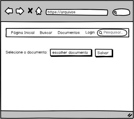 Na tela de documentos figura 31 o usuário seleciona o documento a ser indexado no protótipo e clica no
