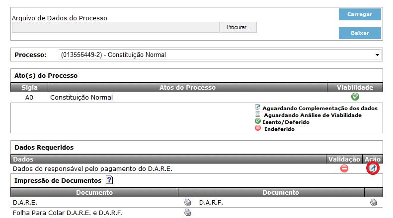 7. Exigência 7.1. Em caso de o documento sofrer exigência(s), todo o procedimento de preenchimento deverá ser refeito. 7.2.