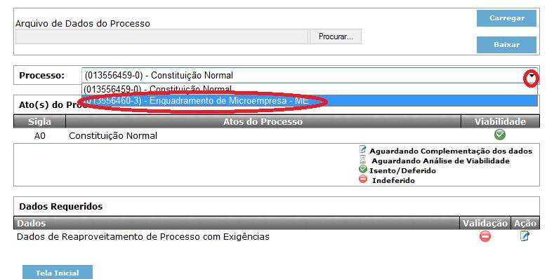 8. Registro da Declaração de Microempresa (ME) e Empresa de Pequeno Porte concomitante à Constituição 8.1.