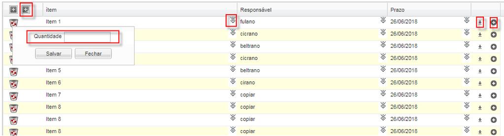 criar uma quantidade definida (múltiplas linhas) de registros com os mesmos dados; expandir a área de visualização/digitação dos textos, para as