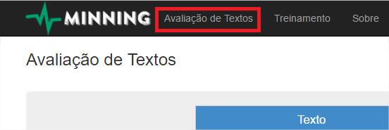 A seguir, é descrito o passo-a-passo para avaliar uma nova amostra textual através da aplicação.