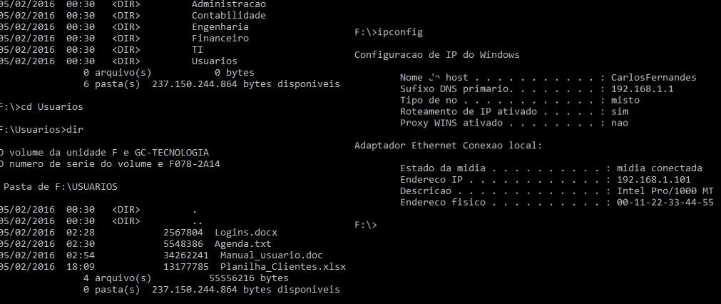 A comunicação entre a máquina física (192.168.25.70) e o honeypot de produção (192.168.1.101) foi possível através da tradução automática de endereços, fazendo-se necessária a criação de uma regra de roteamento do tipo port forward.