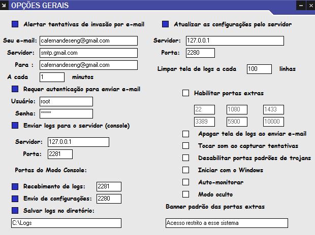 3.7. Honeypot Valhala O valhala é um software livre que oferece serviços de baixa e alta interatividade, destacando-se HTTP, FTP, SMTP, POP3, TELNET, TFTP, FINGER e PROXY.