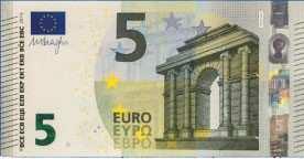 56 O número de série das notas de Euro Contudo, o Banco Central Europeu optou por não usar o algarismo 0 neste processo: quando o algarismo de controlo é 0, coloca-se no seu lugar 9.