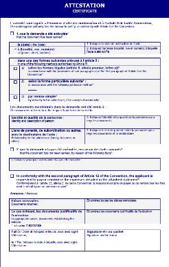 O Modelo de formulário é constituído por três (3) partes: Parte 1 Pedido Parte 2 Certificado Parte 3 Elementos Essenciais do Ato + Aviso Quais são as partes é que se devem preencher?