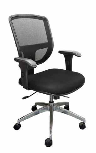 A 104cm P 52cm L 55cm CALL CHAIR Cadeira Diretor com encosto em tela mesh, assento com espuma injetada, braços reguláveis