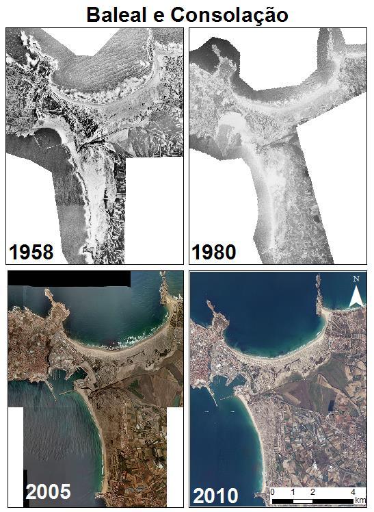 O ortofotomapa de 2005 contém uma pequena lacuna no limite norte da área de estudo (secção de Pedras Negras) a qual foi colmatada recorrendo às fotografias disponibilizadas pelo serviço de mapas