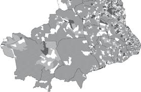 Nos mapas a seguir, os demais municípios, sem significância, ficam classificados em branco.