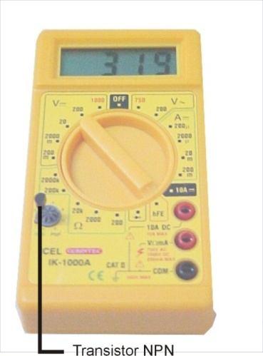 Teste e medida de um transistor BC / NPN. COMO TROCAR A BATERIA DO MULTÍMETRO? 1.