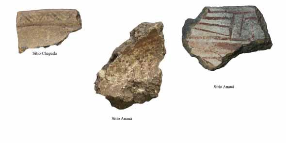 Figura 2: Cerâmicas com características Tupiguarani (Fonte: LUNA, 2010) 358 Características tecnológicas dos grupos ceramistas de Mauriti Com outra perspectiva teórica e metodologia desenvolveu-se, a