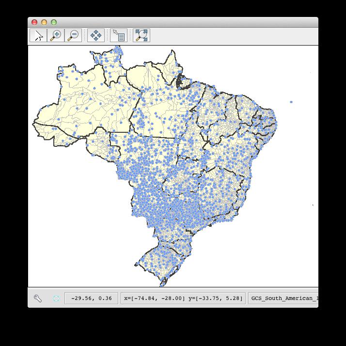 Conjunto de APIs para representação, manipulação e exibição gráfica de informações