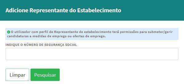 Na página seguinte deve escolher Adicionar : Figura 60 De seguida, deve: o Inserir o NISS da pessoa singular à qual quer atribuir o