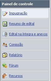 1.1.6. Impugnando o Edital Para registrar uma impugnação em um edital, através do pregão eletrônico, o processo licitatório deve estar na fase de envio de propostas.