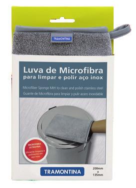 Você sabia que: a Tramontina possui uma linha de limpeza especial para você cuidar dos seus produtos? Luva de Microfibra (Ref.