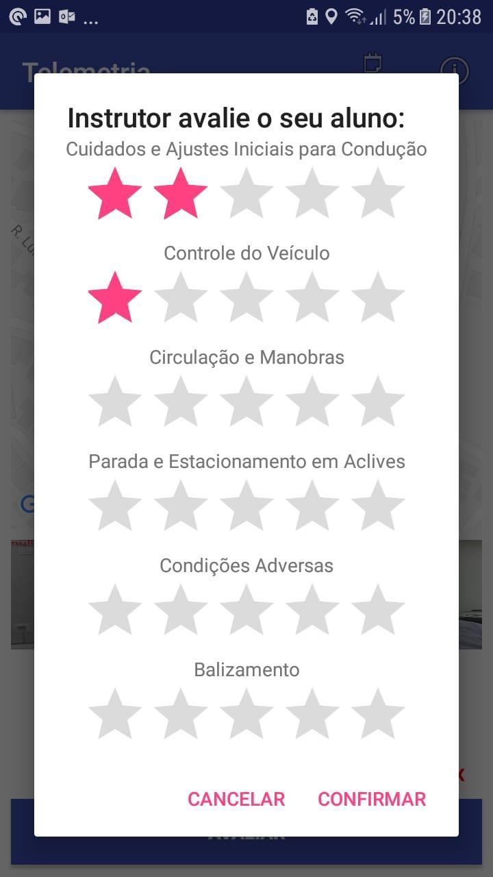 09 Termino de Aula Após 50 minutos, o botão de FINALIZAR e liberado par se clicar e finalizar a aula, após clicar em FINALIZAR ele irá disponibilizar o botão AVALIAR que após ser clicado irá exibir a