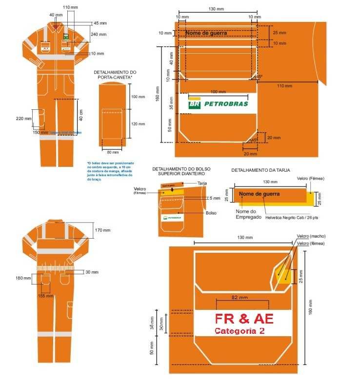 FOLA 17 MODELO B Macacão proteção FR & AE com