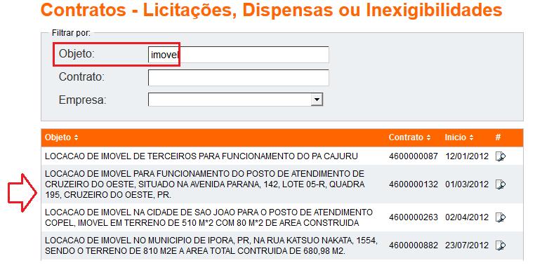 2.2. FILTROS DE PESQUISA Os filtros de pesquisa estão disponíveis para facilitar a localização da