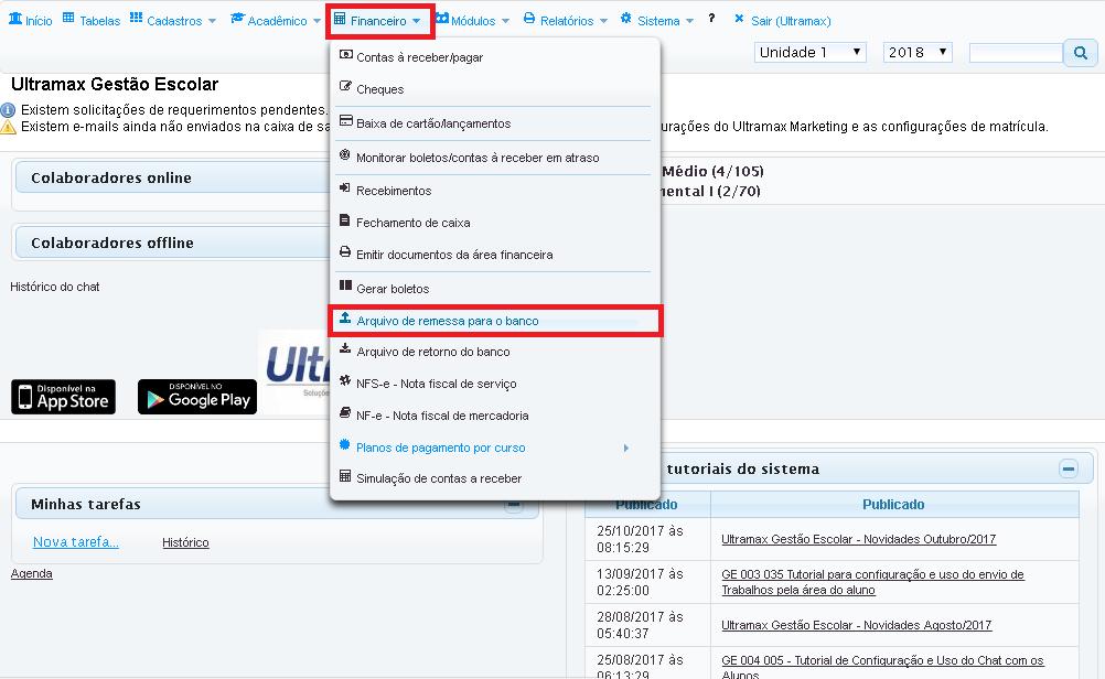 8. Emissão de extrato Para emitir o extrato financeiro clique no link visualizar extrato financeiro, conforme abaixo: 9.