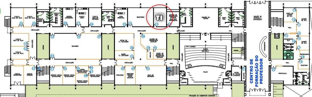 1. Informações e Contato 1.1. Localização e Contato Secretaria Municipal de Código: SMESTI Revisão: 01 Emissão: 26/09/2018 Folha: 6/11 O Setor de Tecnologia da Informação da Educação se encontra