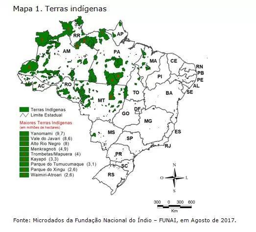 Cerca de 60% das terras indígenas
