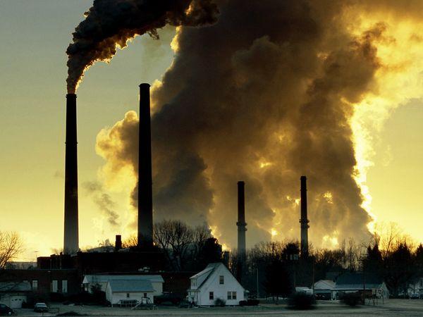 Atmosferas planetárias A poluição do ar por elementos químicos industrializados poderia ser facilmente detectada.