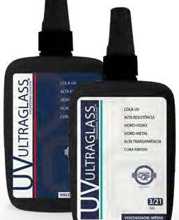 A cola UV ULTRAGLASS está disponível em embalagens de 20 gr. e 50 gr.