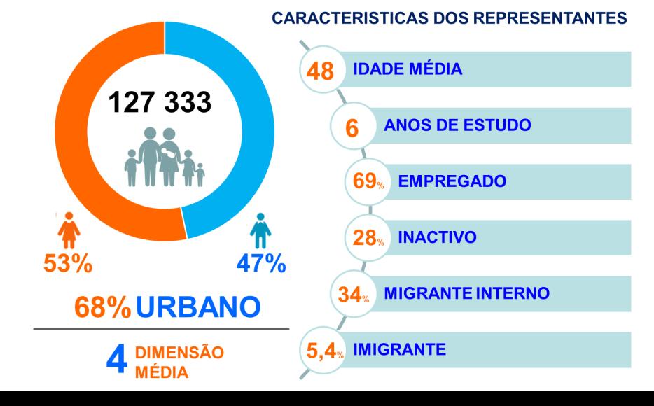 Gráfico 7 Características socioeconómicas dos representantes dos agregados familiares.