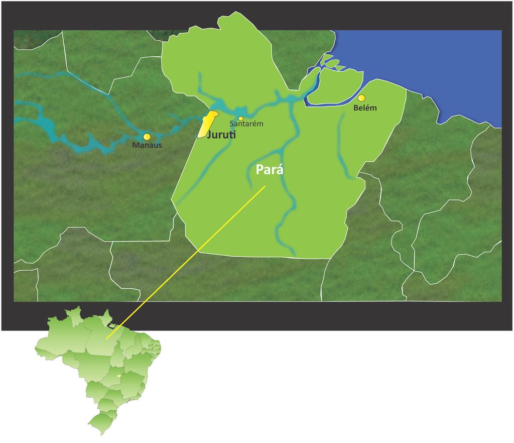 Indicadores de JuruC O Município de JuruC 8.304 km2 47.