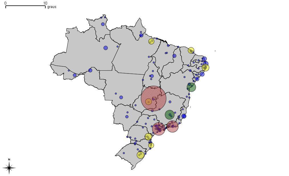 Distribuição por local de residência do conselheiros.