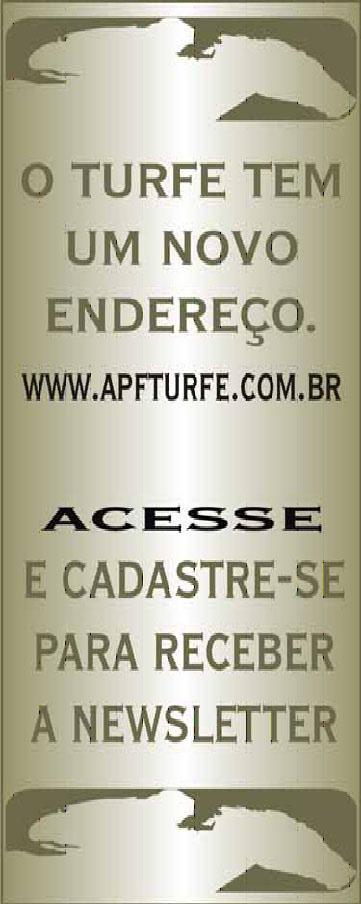 APFT - Jornal Informativo - 05/04/17 - Página 5 de 5 5 Criadores e/ou Proprietários FAZENDA MONDESIR Criador de: Met Day-Arg (m, 7, Pai: Mutakddim-USA e Super Sola-Brz, por Ghadeer-Fr) HARAS CALUNGA