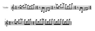 238 (introdução de um acellerando ) e a continuidade da escrita através dos grupos de semicolcheias (fig. 1a). Fig. 1a Introdução da Seção A.