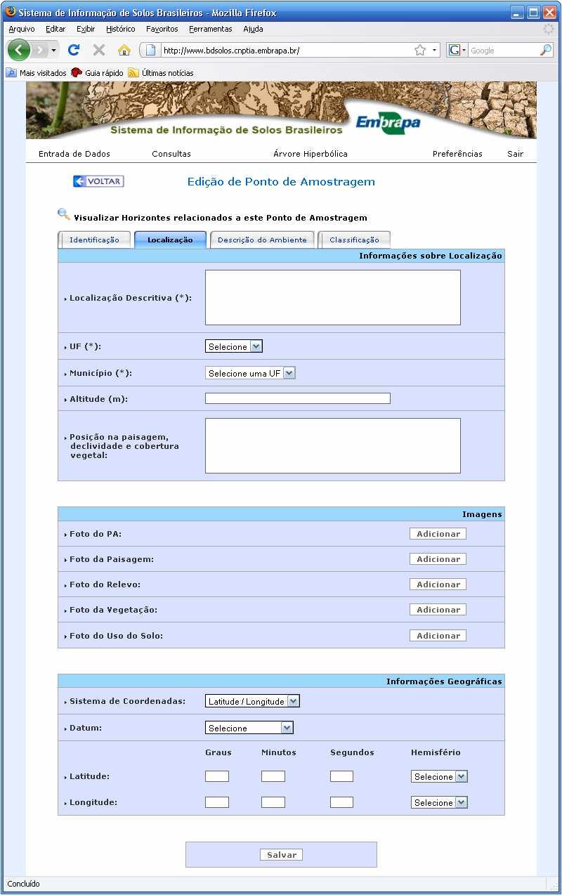 Figura 13b Aba Localização da