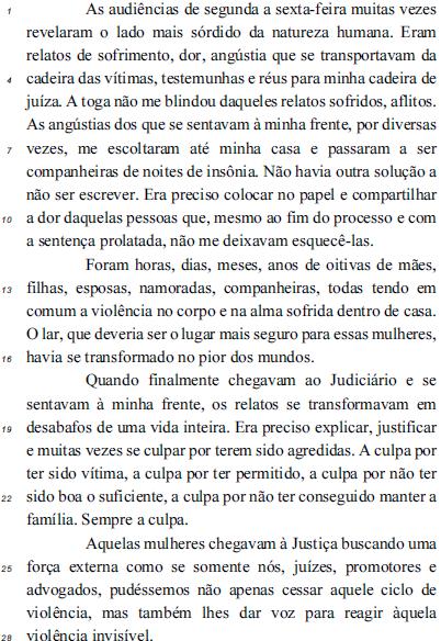 Rejane Jungbluth Suxberger. Invisíveis Marias: histórias além das quatro paredes. Brasília: Trampolim, 2018 (com adaptações).