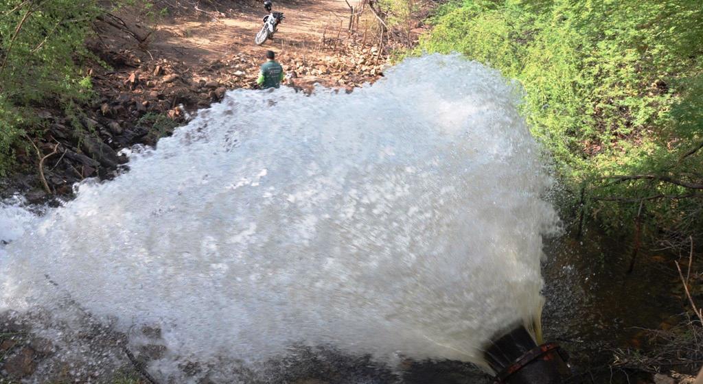 Tudo isso após a saída da água da Barragem Carnaúba pelo leito do rio Sabugi.