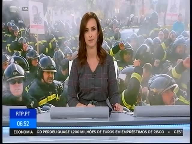 A41 RTP 1 Duração: 00:00:31 OCS: RTP 1 - Bom Dia Portugal ID: 78684409 22-01-2019 06:53 Greve dos Bombeiros Sapadores de Lisboa http://pt.