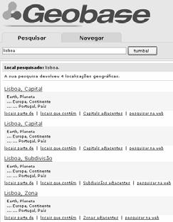 Dimensionamento inicial da presença de informação geográfica na web portuguesa Coleção HAREM parte PT 30% dos Locais na coleção presentes na Geo-Net-PT01 25% dos Locais na coleção presentes na Tipo