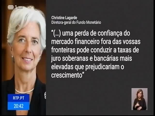 Christine Lagarde foi a convidada do Presidente da República para o Conselho de Estado