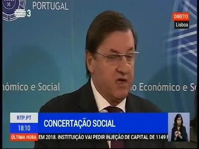 Reunião da concertação social - Direto