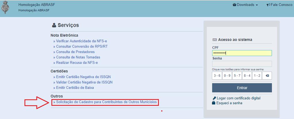 MANUAL PARA CONTRIBUINTES DE OUTROS MUNICÍPIOS Manual aos contribuintes de outros municípios que precisem cumprir obrigações acessórias e principais de ISSQN ao município de ITATIAIA - RJ, em função