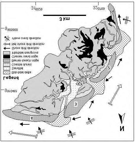 response to muddy sedimentation. The net shore drift direction responsible for sediment transport along the coast presents two main directions along the Ajuruteua Island (Figure 2).