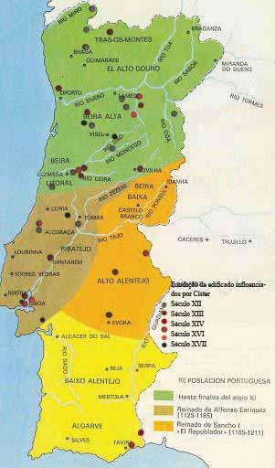 região da Galícia, o que justifica precisamente que o polo principal cisterciense em Portugal nesta altura se encontre nas Beiras Portuguesas e não mais a norte, próximo do território espanhol