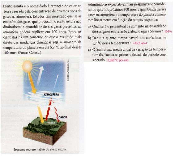 184 O autor deste livro, diferentemente dos outros três autores, faz a relação explícita do Coeficiente Angular com a Taxa de Variação e em muitas vezes existe uma orientação ao professor para que